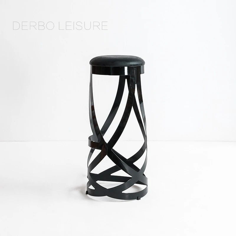 Классический Современный дизайн модный Лофт Металлический Стальной кухонный стул, креативная столовая мебель популярный барный стул 1 шт