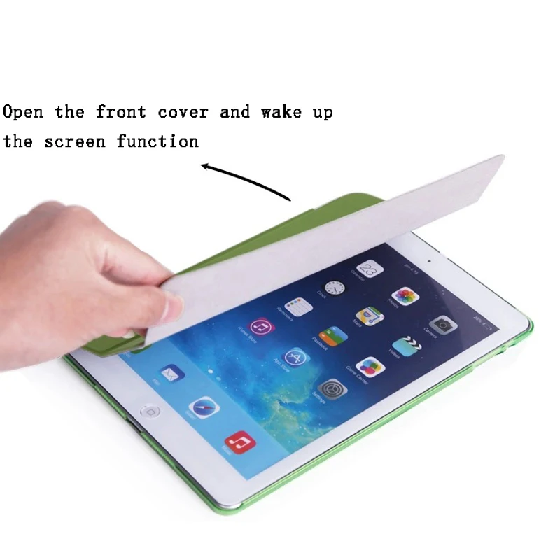 Ультра тонкий прозрачный назад Магнитная чехол для нового IPad 9 7 2017 2018 A1822 Смарт