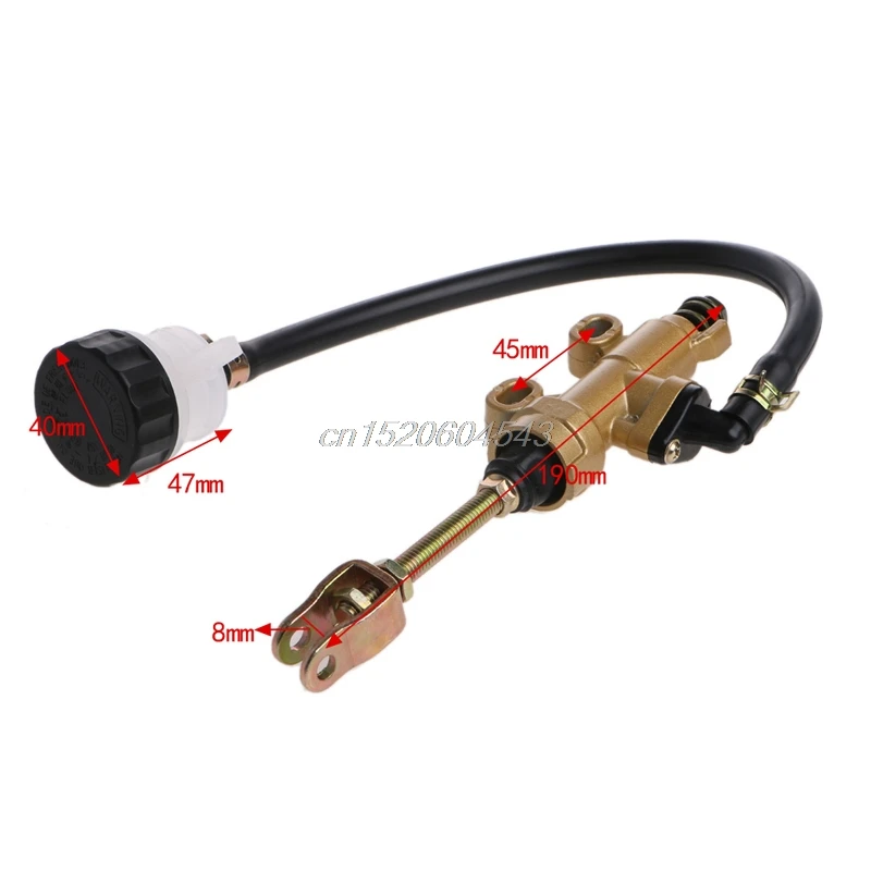 

Motorcycle Hydraulic pump Quad Dirt Bike Pit Rear Foot Brake Master Cylinder With Reservoir ATV Motorbike Brakes S21 DropShip