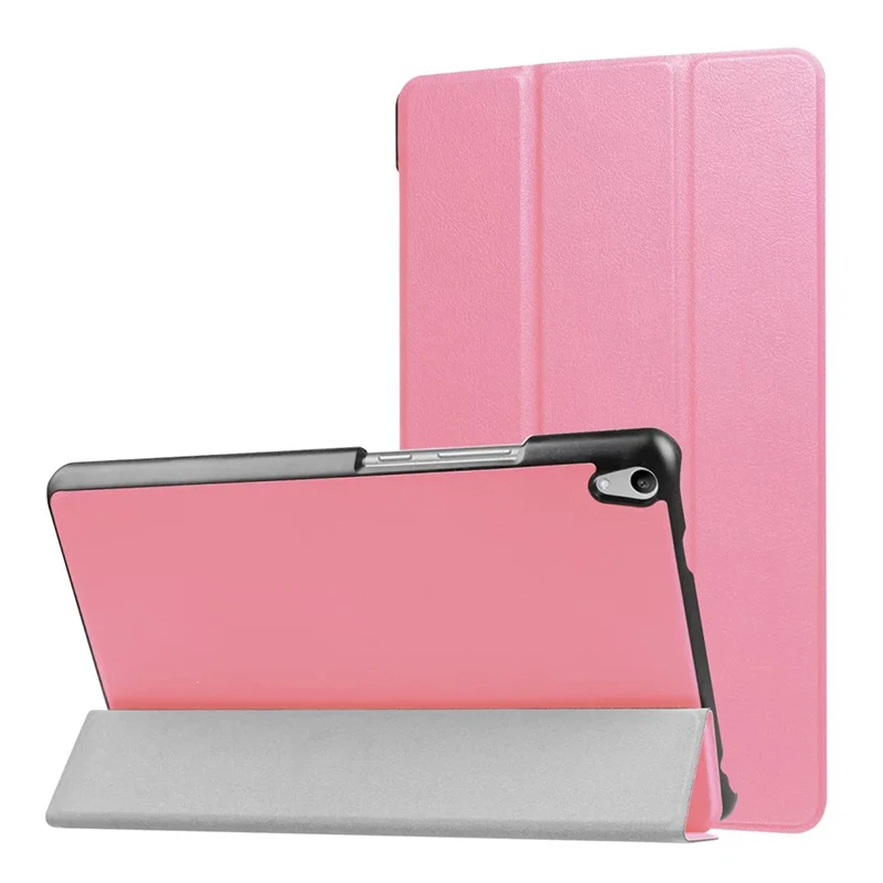 Enzi Folio Stand Tri fold Custer PU Flip Leather Case Cover For Lenovo