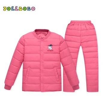 

Children Clothing Set Winter Girls Thick Warm Duck Down Set Jacket Pants 2 Piece Boutique Outfit Sets Kids Clothes Boys for Sale