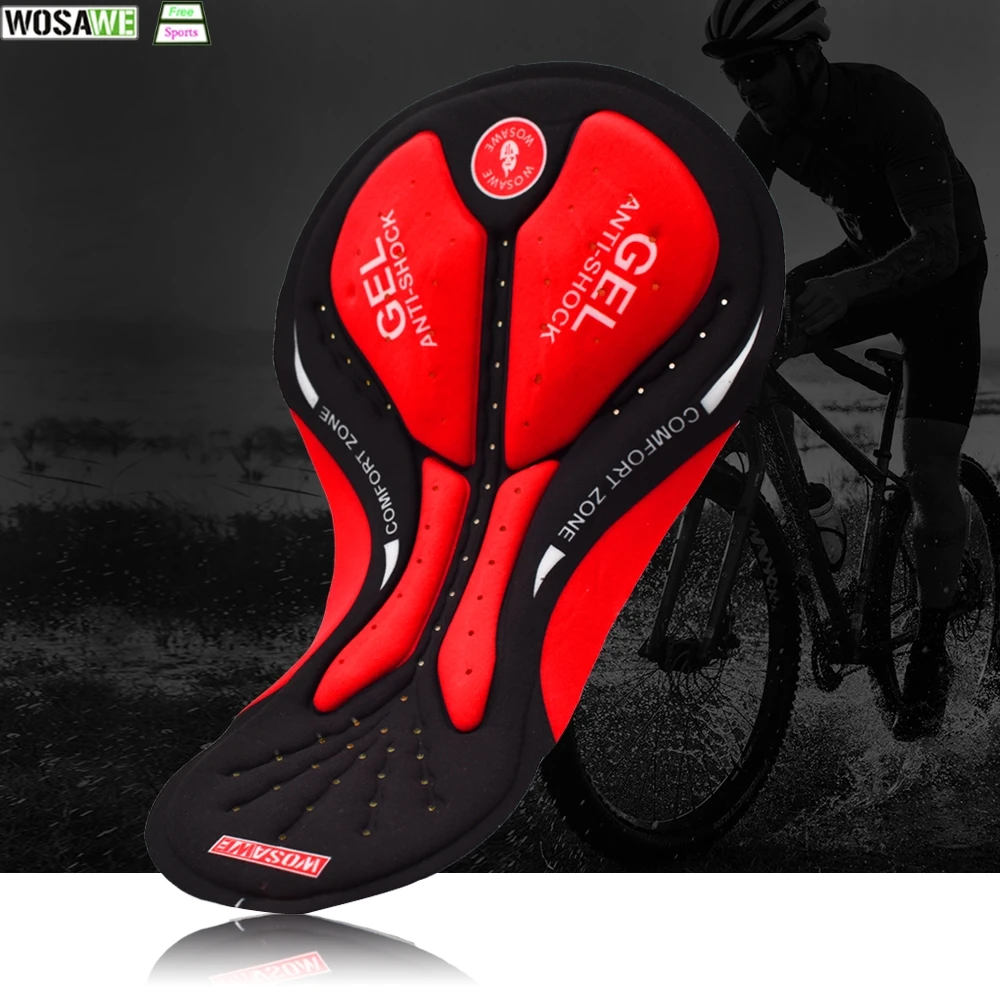 

WOSAWE Men's Cycling Shorts 3D Gel Pad Cushion Mountain MTB Riding Bike Underwear Pad Shockproof Comfortable Bicycle Accessories