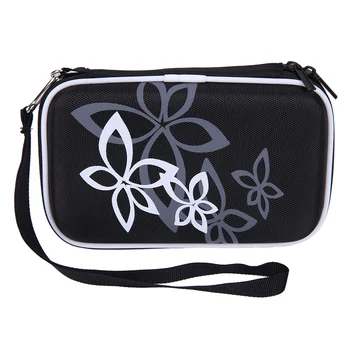 

Black Pattern Portable HDD Card Case Hard Pouch Carrying Case Bag for 2.5 inch External Hard Drive or other Digital Devices