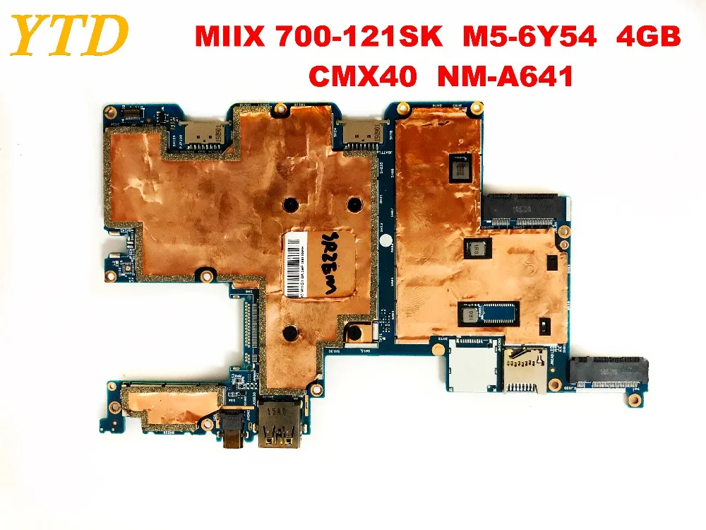 Оригинальная материнская плата для ноутбука lenovo MIIX 700-121SK MIIX 700-121SK M5-6Y54 4 Гб CMX40 NM-A641 Протестирована