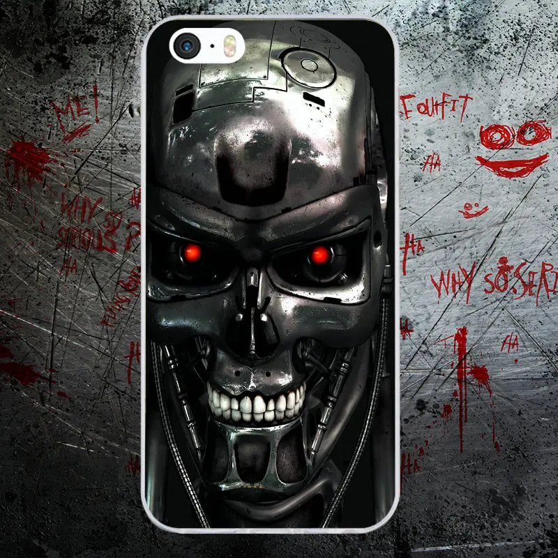 Fashoin Movie Terminator Soft TPU Silicone Mobile Phone Cases Cover for iPhone X 8 7 6S 6 Plus 5 5S SE 5C 4S 4 Shell Bags - Цвет: Picture 7