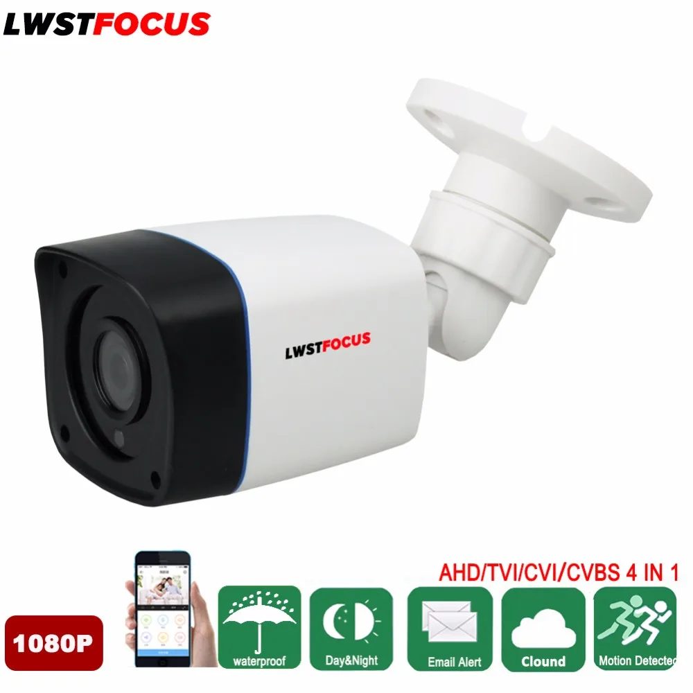 

HD 1080P AHD/TVI/CVI/ 4 IN 1 Security Camera Outdoor Waterproof Infrared Night Vision Plastic Bullet CCTV Analog Surveillance