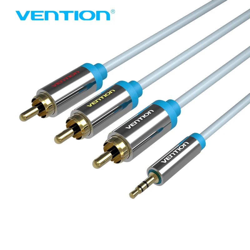 Vention позолоченный 3 5 мм разъем для 3RCA аудио кабель папа RCA Aux домашнего кинотеатра