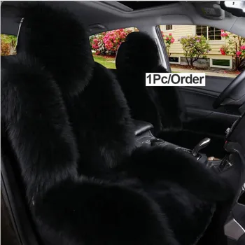 

1 PCS Australian Sheepskin Fur Seat Cover,Super Warm Universal Car Seat Cover, Front Wool Car Seat Covers Cushion