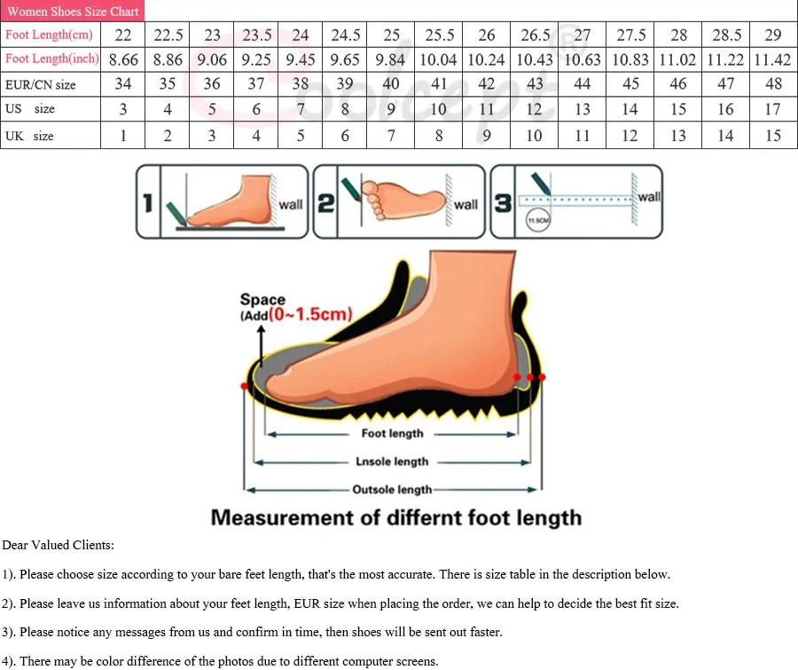 Report Shoes Size Chart