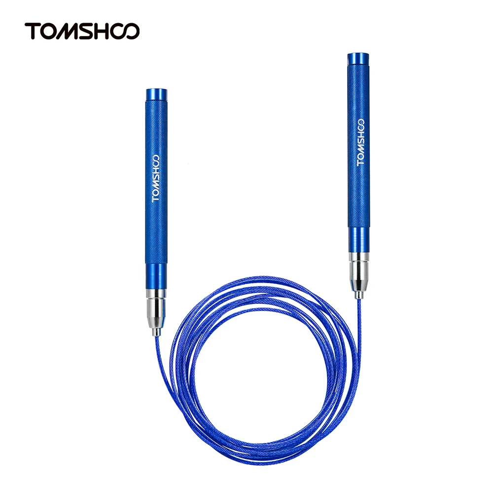 

TOMSHOO Adjustable Speed Jump Rope Lightweight Crossfitls Mental Bearing Skip Speed Jump Rope With Storage Bags