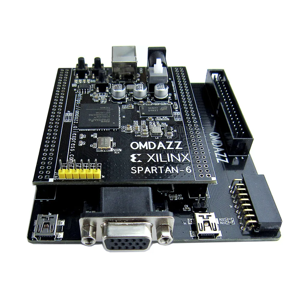 Макетная плата XILINX FPGA Spartan6 XC6SLX16 Spartan 6 Core Card и IO Плата с 128M DDR3 бесплатная