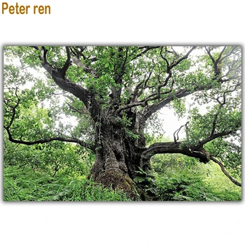 

Peter ren Diamond painting Cross stitch kit Diamond embroidery Millennium Oak 3D Diamond Mosaic Full square Diy Diamond Drawing