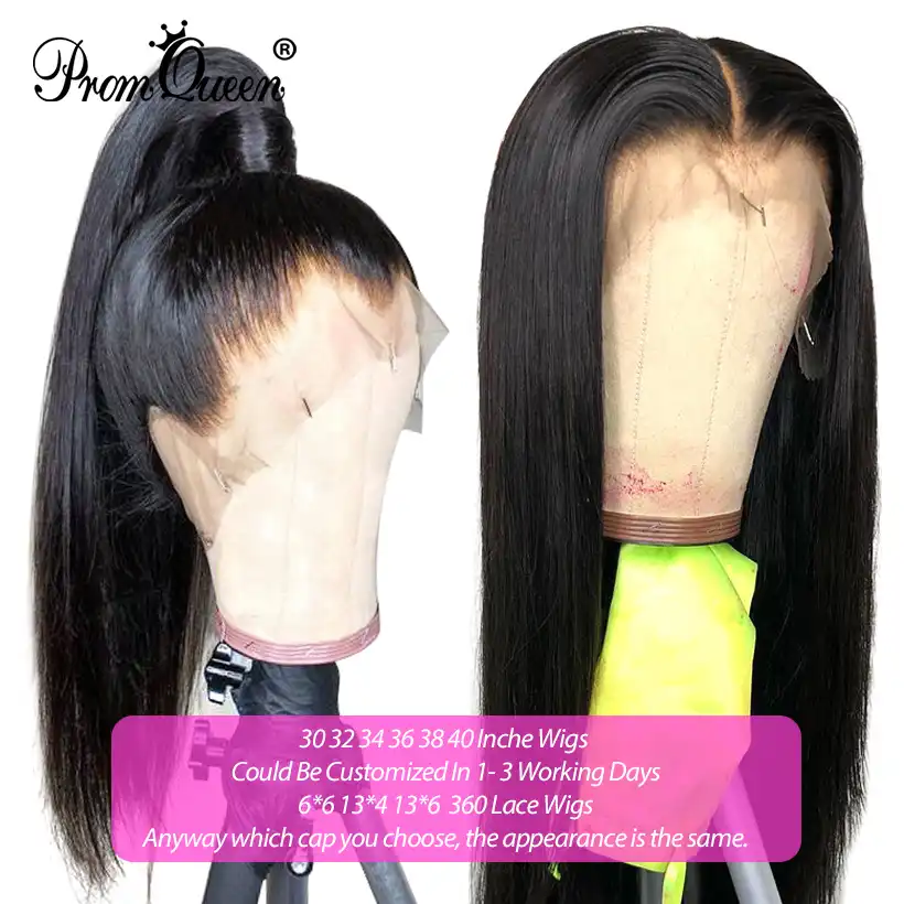 human hair long wigs
