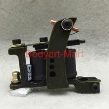 Новинка Профессиональные татуировки 10 перекосов катушек чугун Зеленый татуировки для начинающих вкладыша Shader GAM09-C