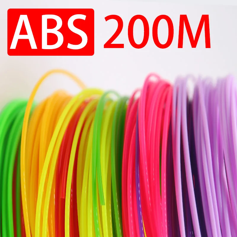 only abs200m Myriwell 3d Ручка rp-100b и 20 цветов 1,75 мм 3d нить с бесплатной pla 3d ручка 3 d ручка 3d Ручка умный ребенок подарок игрушки 1,75 мм - Цвет: only abs200m