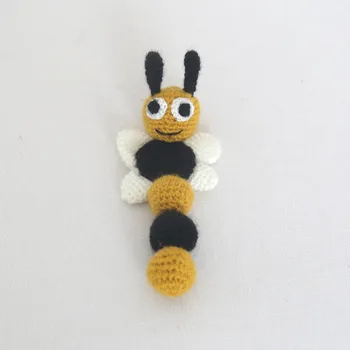 

Bee Newborn Photo Prop Spring Baby toy Knit Bee Baby Toy HoneyBee Baby Toy