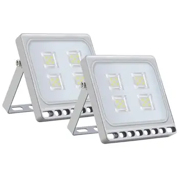 

2pcs Ultraslim 20W LED Floodlight Outdoor Security Lights 110V Outdoor Lighting Flood light Cool white E5M1