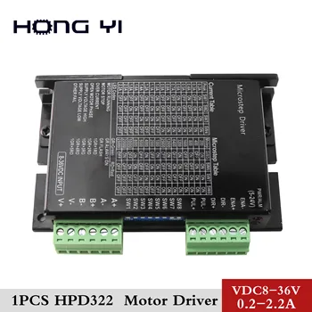 

Free shipping HPD322 stepper motor driver for NEMA17 NEMA23 motor 2 phase 8-36VDC max CNC router controller for 3D printer