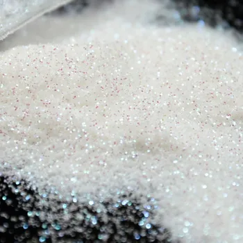 

0.2MM(1/128)-Rainbow White 50grams/Lot Ultra Fine Nail Glitter Dust Powder for Nail Art Decoration&Glitter Craft