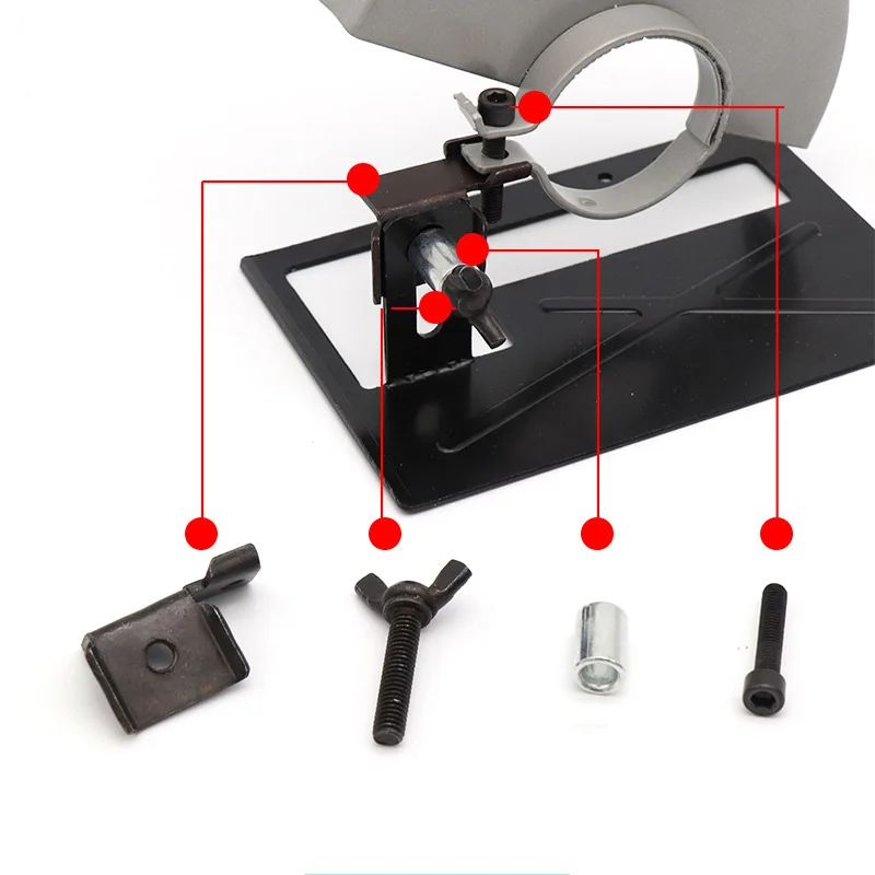Металлическая электрическая угловая шлифовальная машина, кронштейн, угловая шлифовальная машина, режущая машина, удлиненная режущая подставка, держатель, защитная крышка