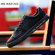 MRMADING Men Daily Leisure Shoes Canvas Shoe Non-Leather Casual Shoes Black Blue Gray 2017 Spring Autumn New Fashion Men Shoes