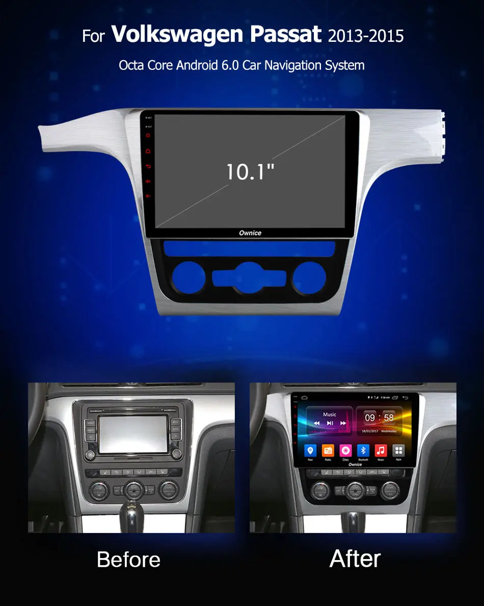 Flash Deal 10.1" IPS Android 9.0 Octa Core 4G RAM+32GB ROM Car DVD Player for Volkswagen VW Passat B6 2013 2014 2015 GPS Radio CarPlay DSP 2