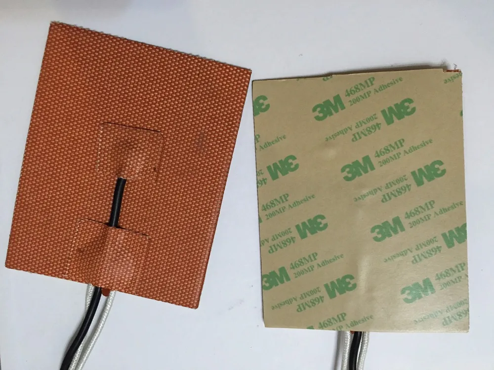 

Silicone stampante 3d letto riscaldato 480*450mm 110 v 1000 w 3m adhesive ntc- 100 k termistore filo di piombo oil heater