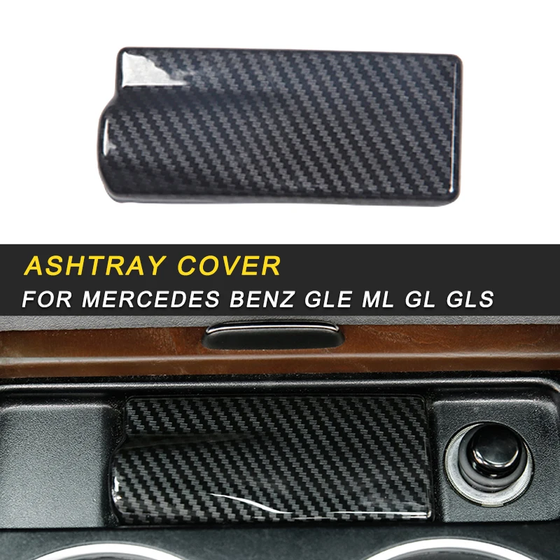 

Car Styling Cup Holder Ashtray Cover Frame Trim Sticker Interior Accessories For Mercedes Benz GLE ML GL GLS Auto