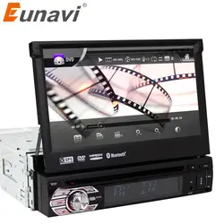 Eunavi Универсальный 7in TFT Сенсорный экран HD Автомобильный dvd-плеер стерео радио тюнер аудио gps памяти Навигатор Bluetooth Automotion 1 din