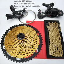11 Speed MTB Groupset 50T Gold Cassette Shifter Rear Derailleur Gear Chain Mountain Bike 1*11S Group set For SRAM Shimano M8000 nx bicycle derailleur bicycles groupset group set 1x11 speed 11 speed bicycle parts mtb group set mountainbike groupset