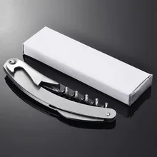 Высокое качество 500 шт. нержавеющей Штопор навесные официанты открывалка для бутылок вина фольга штопор