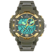 Новинка, брендовые модные часы для мужчин, G стиль, водонепроницаемые спортивные военные часы, мужские Роскошные Аналоговые кварцевые цифровые часы