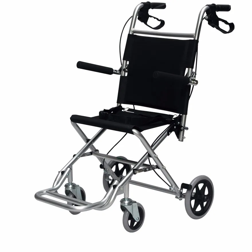 Легкая Складная коляска ручного управления, изготовленная из алюминия allay, несколько размеров дорожная колесная коляска с сумкой бесплатно