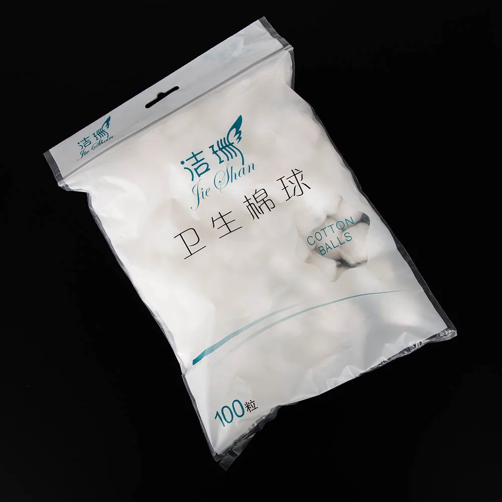 

Hot New 100pcs/Bag White Cotton Balls Practical Multifunctional Soft Nail Polish Cleaning Make Up Remover Cotton Balls Pads