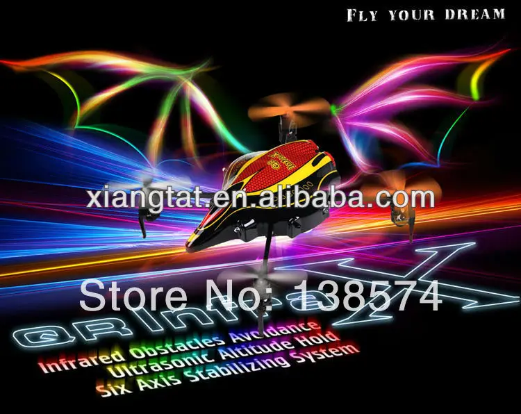 

Walkera New UFO Latest 6 axis QR Infra X RC Quadcopter Drone (NO TX)