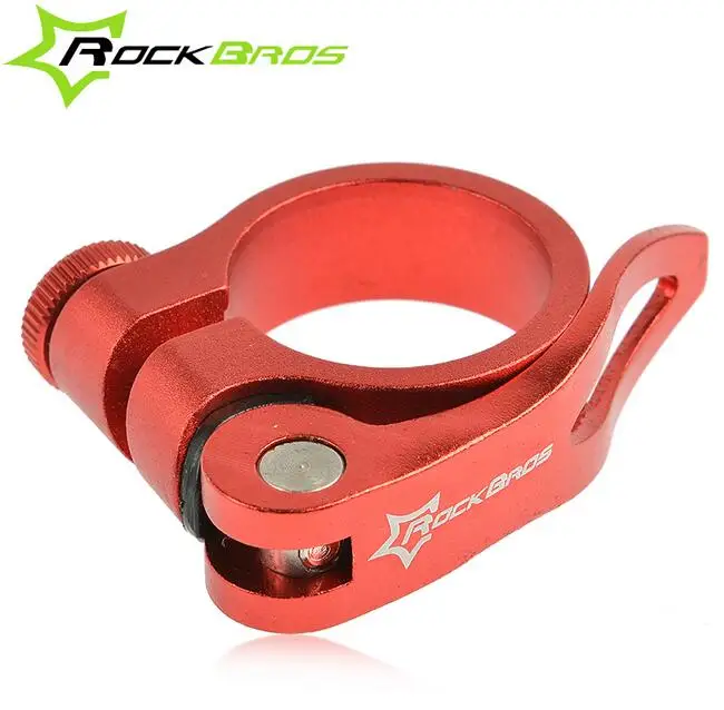 US 34.9mm Road Bike Seat Post Clamp Seatpost MTB Clamps Collar Quick Release