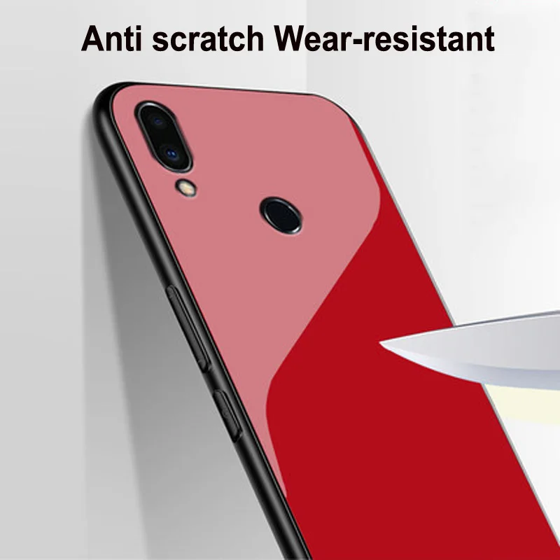 Для Mei zu Note 9 чехол Note9 из закаленного стекла силикона ТПУ Рамка стекло Жесткий чехол для Meizu Note9 M923Q оболочка Note 9 чехол для телефона s