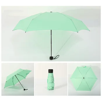 

Small Folding Umbrella Rain Anti-UV Waterproof Portable Windproof Fashion For Travel XH8Z