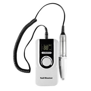 

25W Multi-Function 35000Rpm Rechargeable Portable Electric Nail Drill Machine Manicure Pedicure Set Nail Tools White Eu Plug
