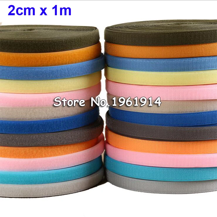 2cm*1M Magic Tape NO Self Adhesive Fastener Tape DIY Polyester Nylon