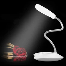 360 Поворот светодиодные лампы для письменного стола Регулируемый USB Перезаряжаемый Светодиодный Настольные лампы для чтения