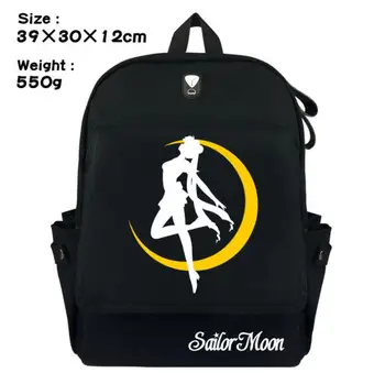 

1 piece Anime Sailor Moon luna cat Crystal Backpack For Teenagers Girls Children School Bags Women Schoolbag travel bag