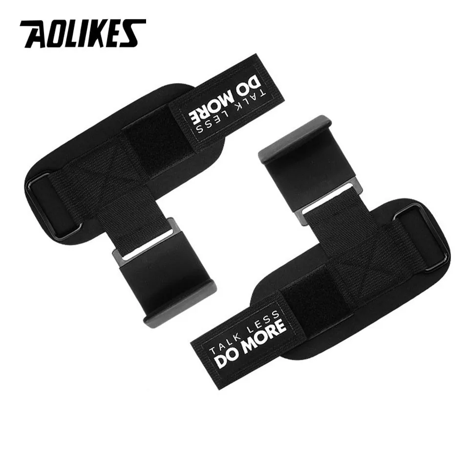 AOLIKES Weight Lifting-Hook Hand-Bar Wrist Straps Glove Weightlifting Strength Training Gym Fitness