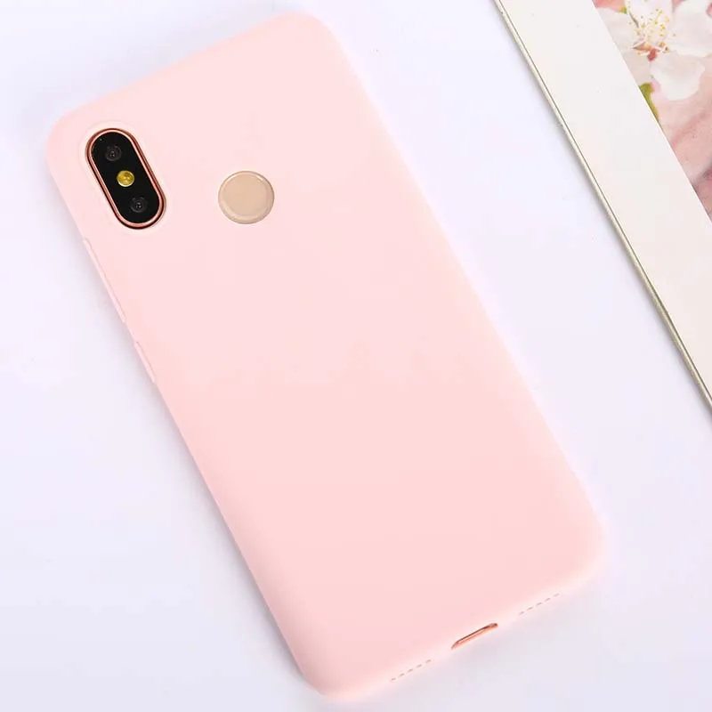 Силиконовый чехол для Xiao mi Pocophone F1 mi CC9 9T 9 8 SE A1 A3 A2 Lite чехол для Red mi Note 7 4X 5A Prime 5 Plus Red mi 7A Go K20 Pro - Цвет: Light pink