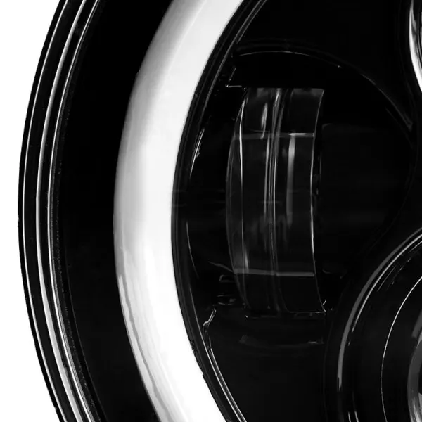 Для Lada Niva 4x4 фары 7 дюймовые круглые светодиодные с Halo Ring угол дневного света