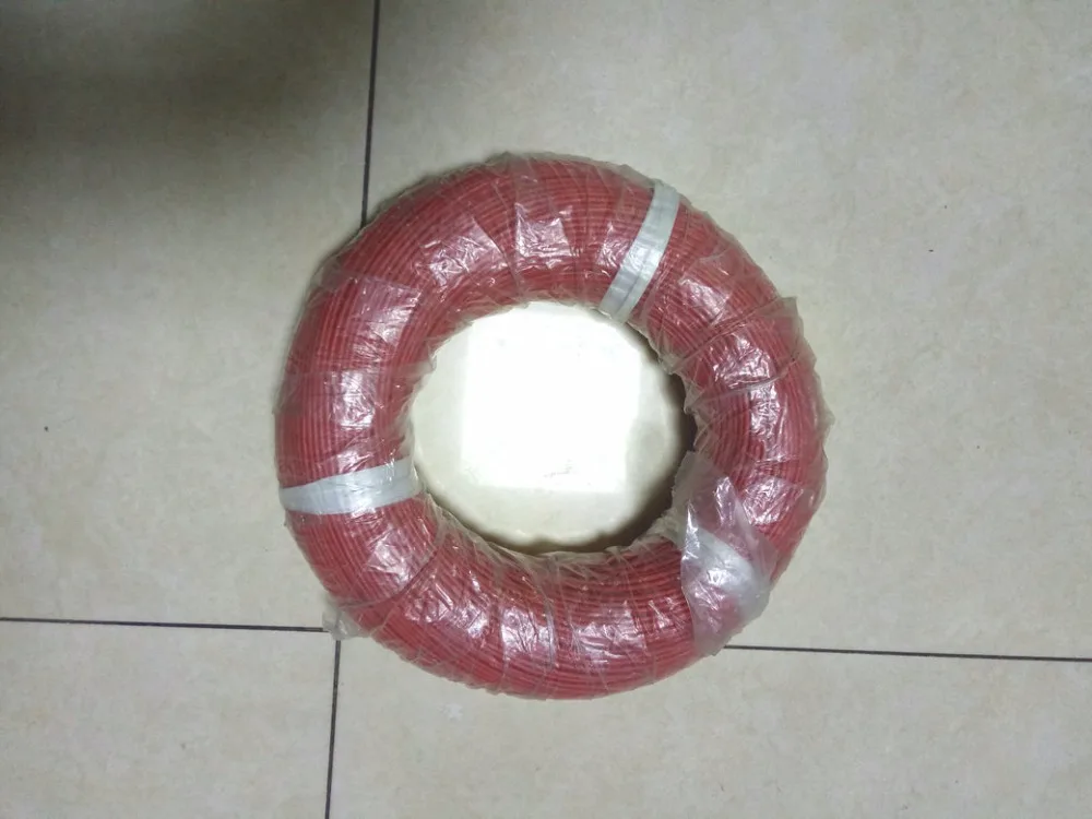 1 Катушка 200 м 3кВ DC 18AWG силиконовая линия высокого напряжения красный провод