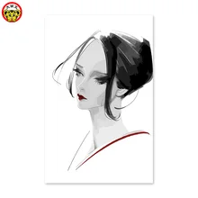 Мода леди Diy домашний Декор картина маслом по номерам рисунок картина ручной работы декоративные картины на стену