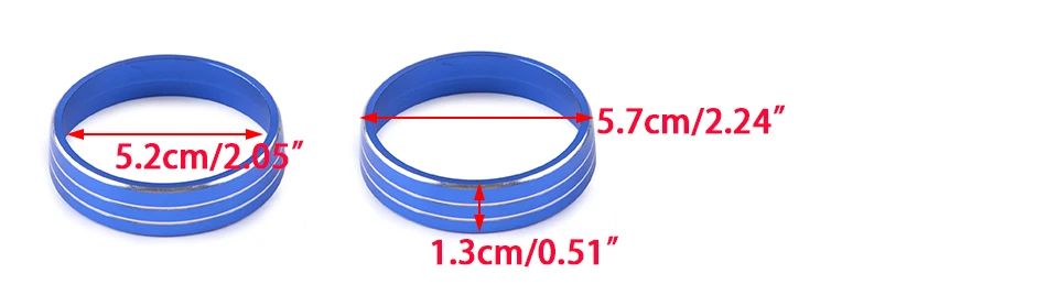 DWCX 3 шт. алюминиевый сплав A/C нагреватель, переключатели Крышка для ручек, отделка кольца, пригодный для Mitsubishi Lancer Outlander