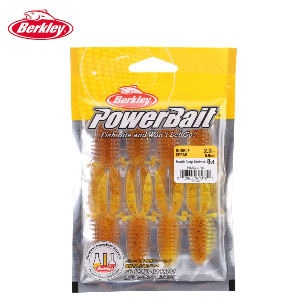 Бренд Berkley Powerbait PBSBS 8 шт./лот, мягкая рыболовная приманка, четыре цвета, 5,6 дюйма, см, силиконовая приманка для рыбалки, снасти