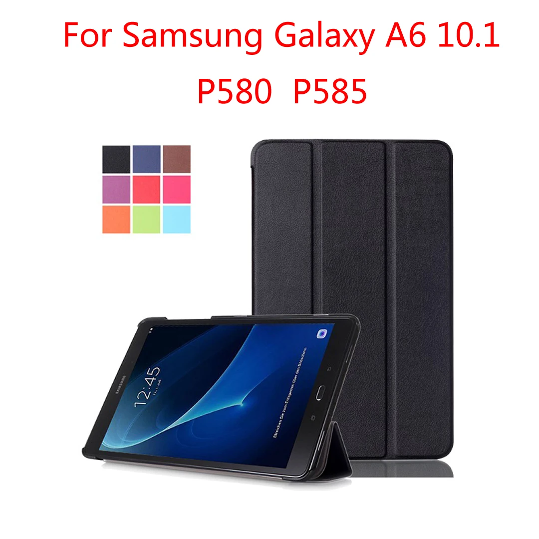 P580 P585 чехол для Samsung Galaxy Tab A6 10 1 дюймов Магнитный умный подставка samsung galaxy a6 SM